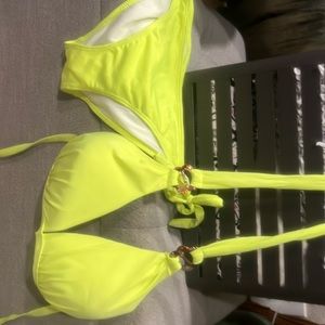 Neon yellow pacific blue XL swim bikini